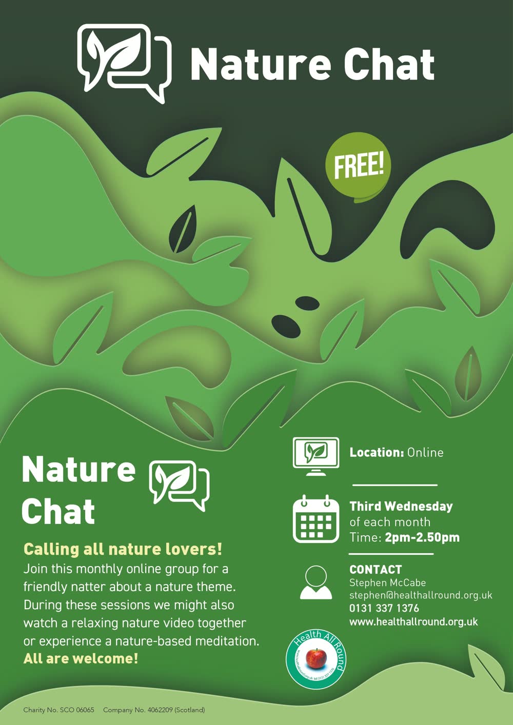 Nature Chat flyer