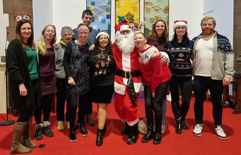 Health All Round members enjoying the 2022 Christmas Party